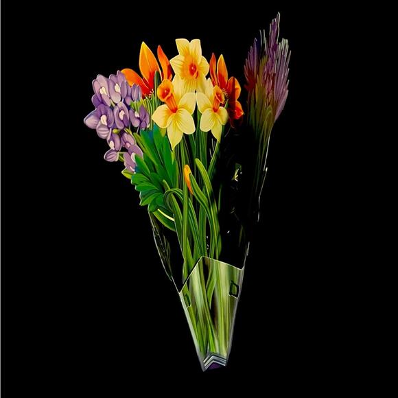 Paper Flower Bouquet and Card - Forever Flowers - Picture 4 of 8